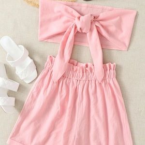 Two piece Baby pink set